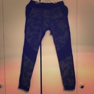Drawstring Camo Cargo Pants